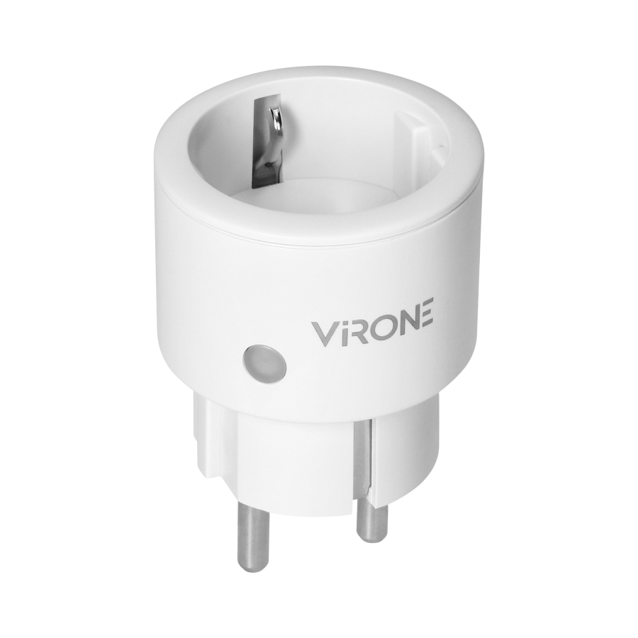 MINI wireless socket with remote control, Schuko, 1+1, 2300W