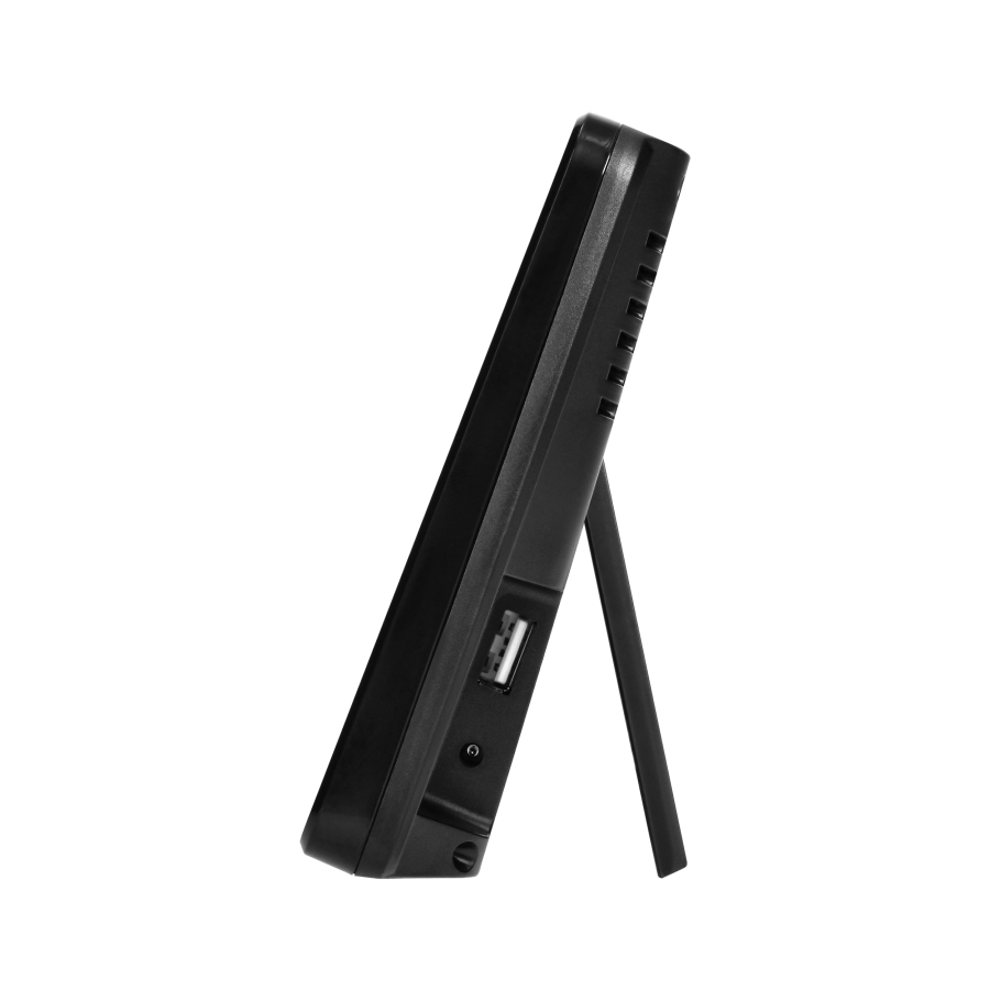 Multifunctional wireless weather station, Wi-Fi, black