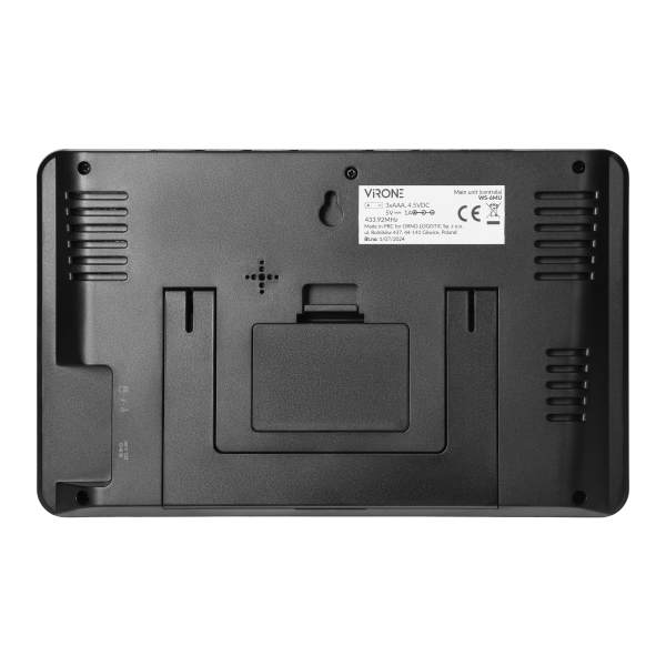 Multifunctional wireless weather station, Wi-Fi, black