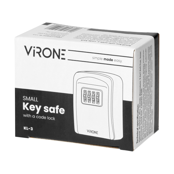 Mały sejf na klucze z zamkiem szyfrowym Mały sejf na klucze z zamkiem szyfrowym