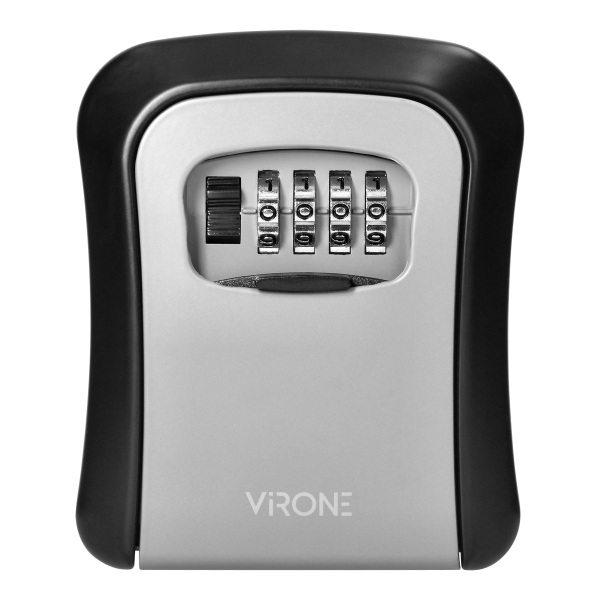 Key safe with code lock and slide cover