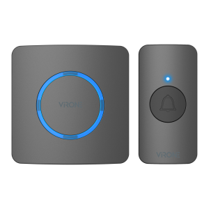 ENGA AC, wireless mains-powered doorbell, learning system, 38 sounds, 200m, black