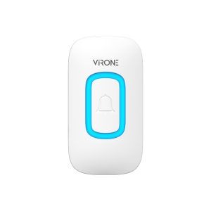 Doorbell button, battery-powered, for wireless doorbells, PELA series, white