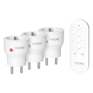 MINI wireless sockets with remote control, 3+1, 2300W