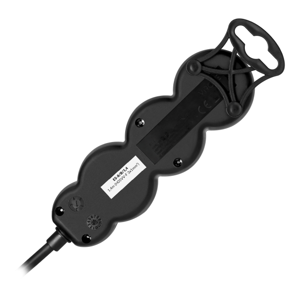 Extension sockets 3x2P+E, 1.4m, H05VV-F, 3x1mm2, czarny Extension sockets 3x2P+E, 1.4m, H05VV-F, 3x1mm2, czarny