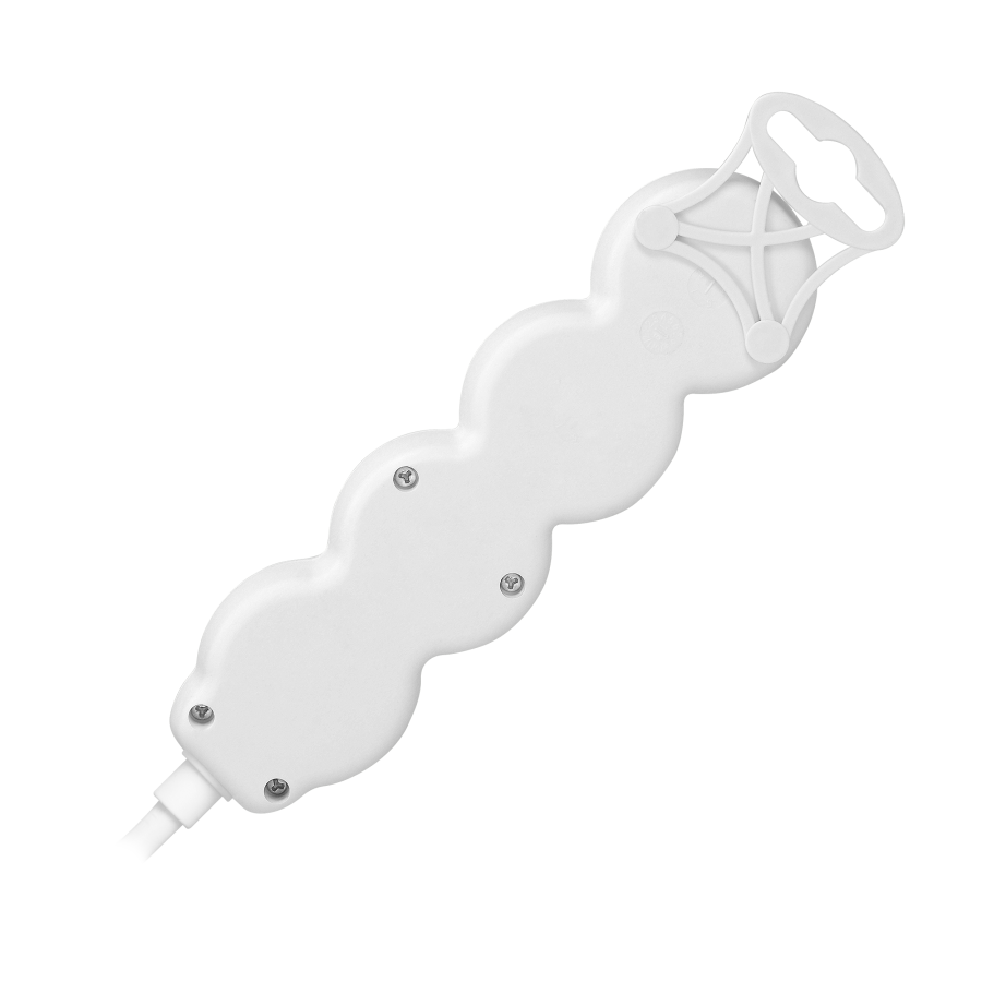 Przedłużacz 3x2P+Z,ON/OFF,1,4m, 3x1mm², biały