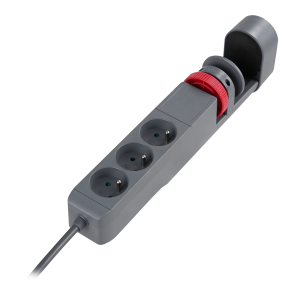 Przedłużacz biurkowy 3-krotny 2P+Z, 1,5M H05VV-F 3x1,5mm², 2xUSB+1 typu C