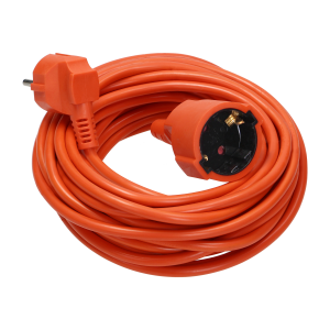 Garden extension cord with 1 Schuko socket, PVC 3x1mm², 40m long