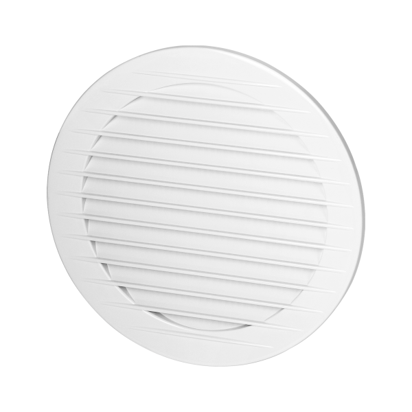 Round ventilation grille with net Ø100, white Round ventilation grille with net Ø100, white