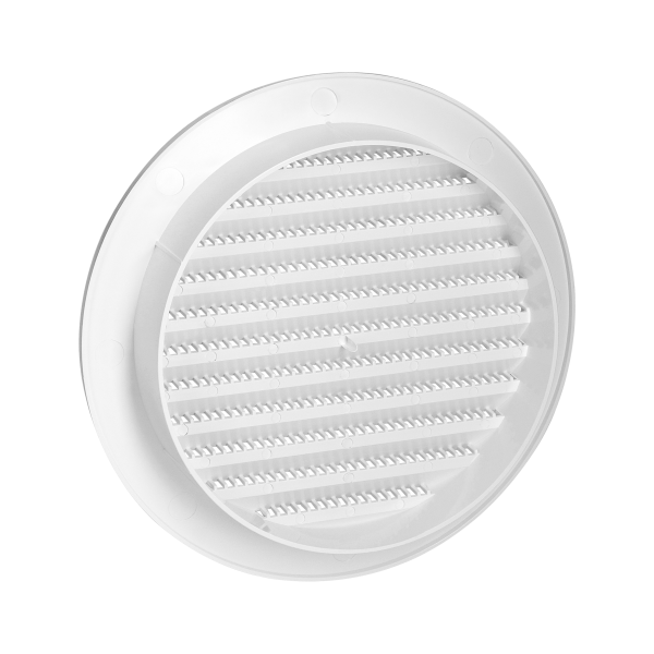 Round ventilation grille with net Ø100, white Round ventilation grille with net Ø100, white