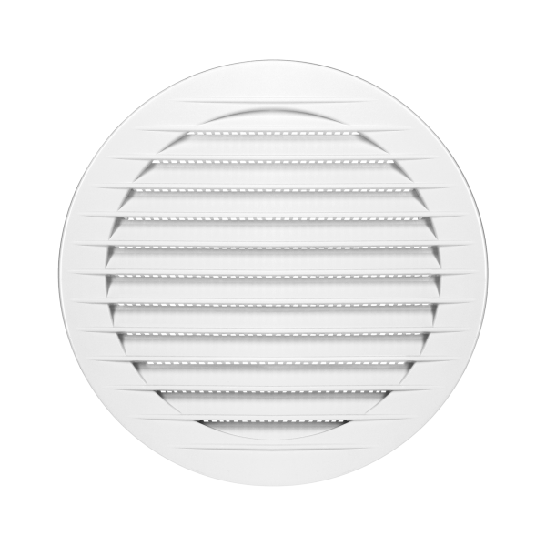 Round ventilation grille with net Ø100, white Round ventilation grille with net Ø100, white