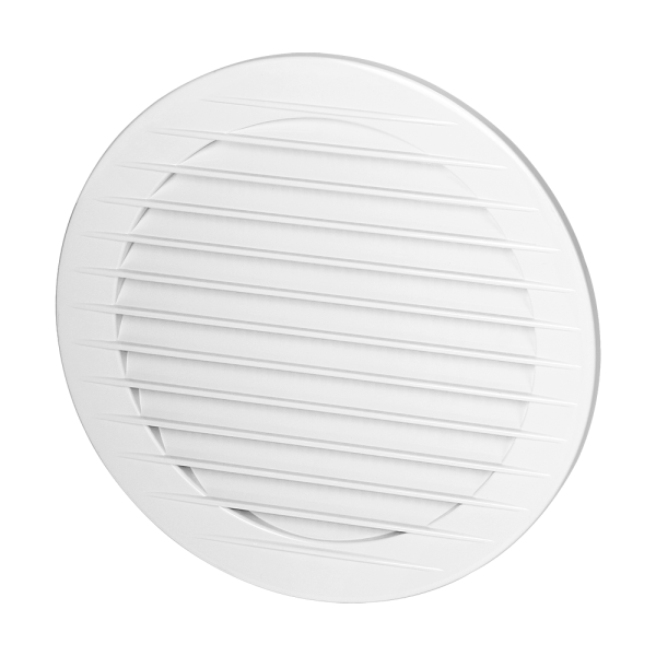 Round ventilation grille with net Ø120, white Round ventilation grille with net Ø120, white
