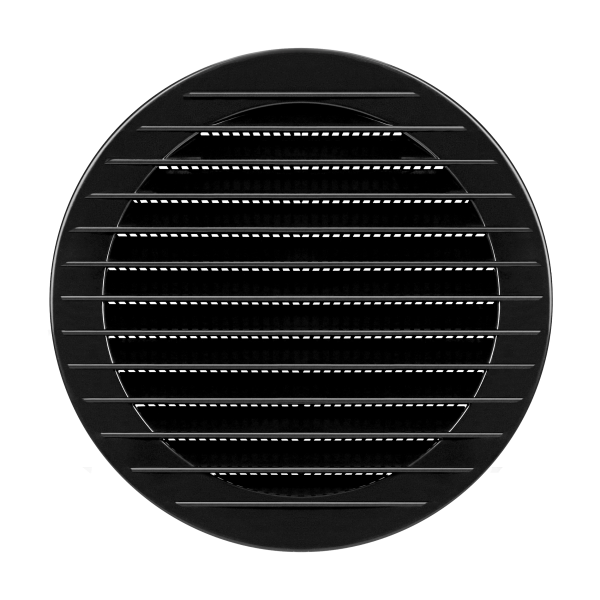 Kratka okrągła z siatką Ø120, grafitowa Kratka okrągła z siatką Ø120, grafitowa