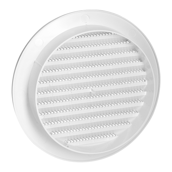Round ventilation grille with net Ø150, white Round ventilation grille with net Ø150, white