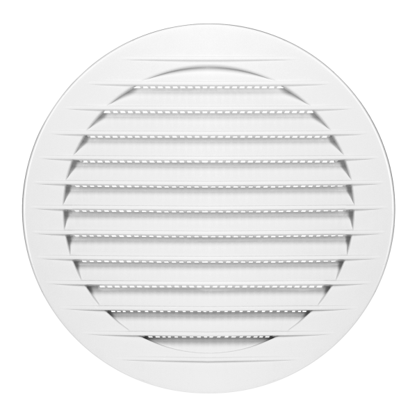 Round ventilation grille with net Ø150, white Round ventilation grille with net Ø150, white