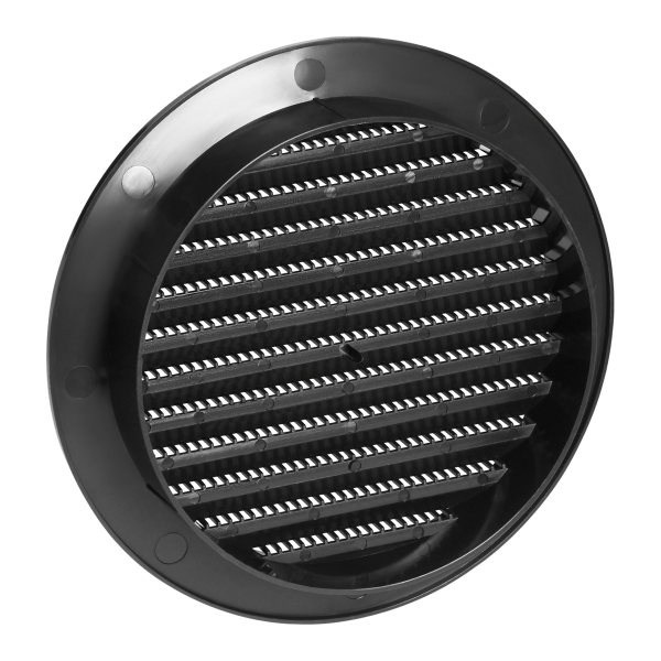 Round ventilation grille with net Ø150, graphite Round ventilation grille with net Ø150, graphite