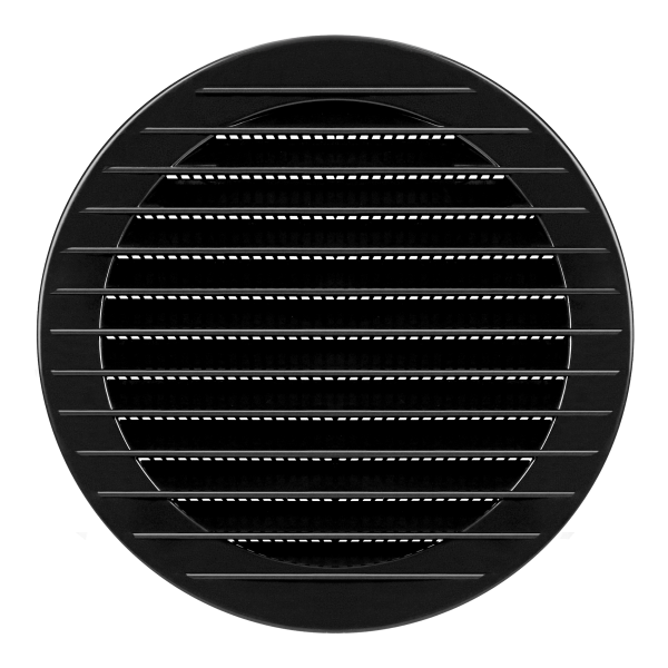 Round ventilation grille with net Ø150, graphite Round ventilation grille with net Ø150, graphite