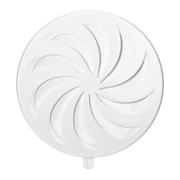 Round ventilation grille with lock Ø80-150, white Round ventilation grille with lock Ø80-150, white