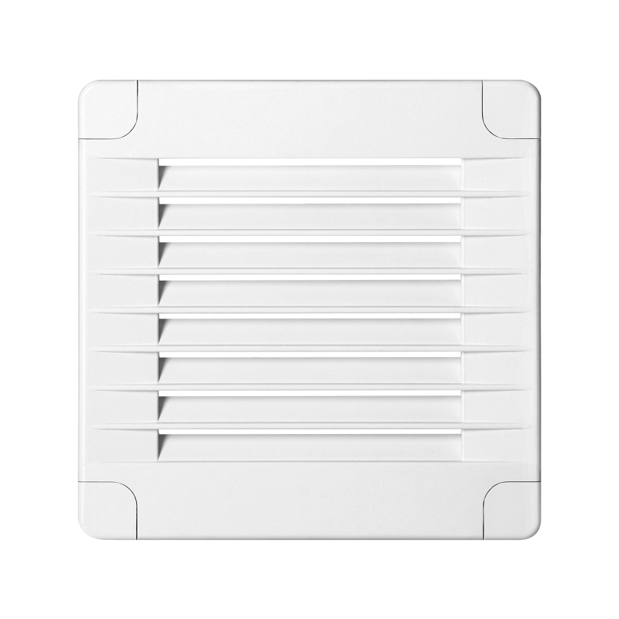 Ventilation grille with lock 100x100, white