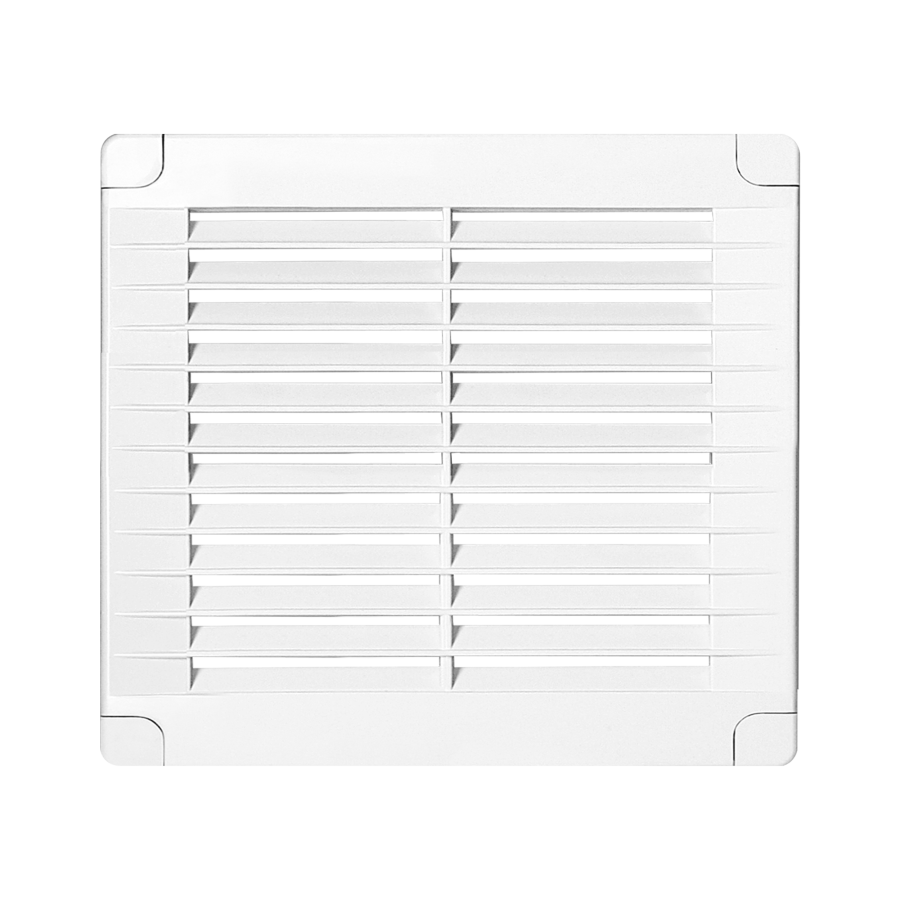 Ventilation grille with lock 150x150, white