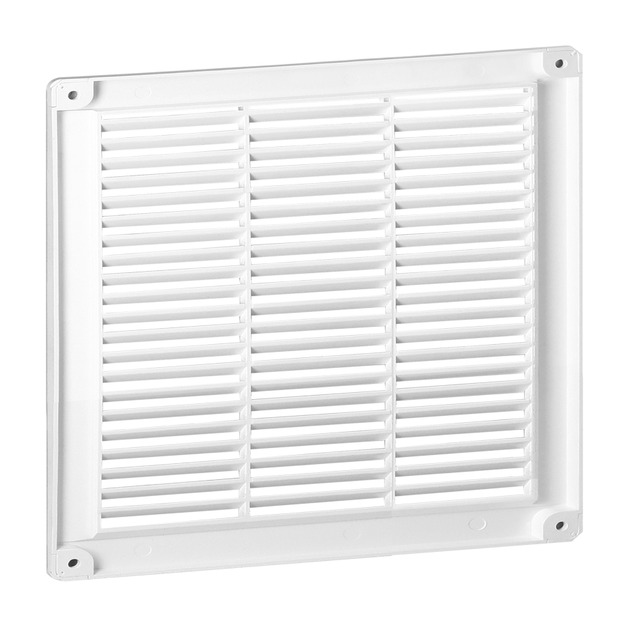 Ventilation grille with lock 250x250, white