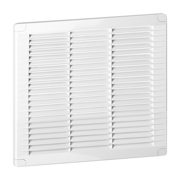 Ventilation grille with lock 250x250, white