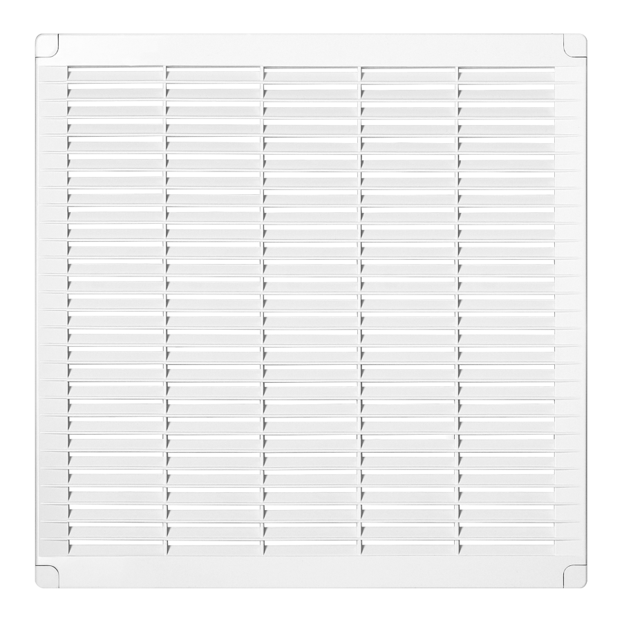 Ventilation grille with lock 300x300, white