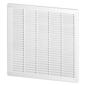 Ventilation grille with lock 350x350, white