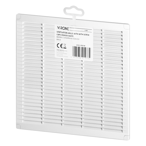 Ventilation grille with lock 350x350, white Ventilation grille with lock 350x350, white