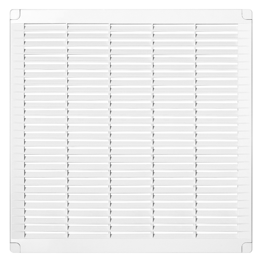 Ventilation grille with lock 350x350, white