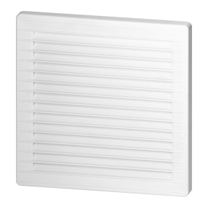 Ventilation grille with net Ø100, white