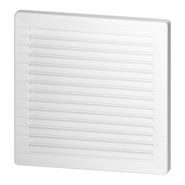 Ventilation grille with net Ø100, white