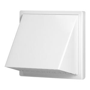 Ventilation grille with hood Ø100, white