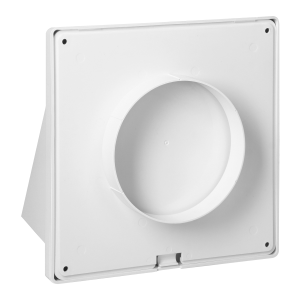Ventilation grille with hood Ø100, white Ventilation grille with hood Ø100, white