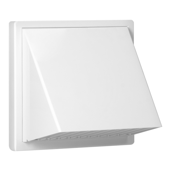 Ventilation grille with hood Ø100, white Ventilation grille with hood Ø100, white