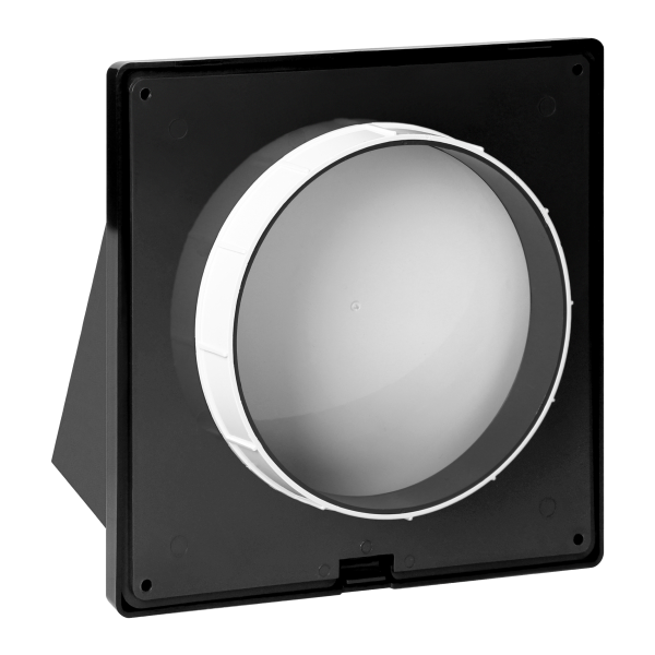 Kratka z okapem Ø125, grafitowa Kratka z okapem Ø125, grafitowa