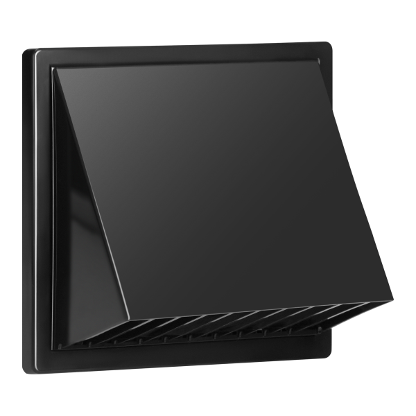 Ventilation grille with hood Ø125, graphite