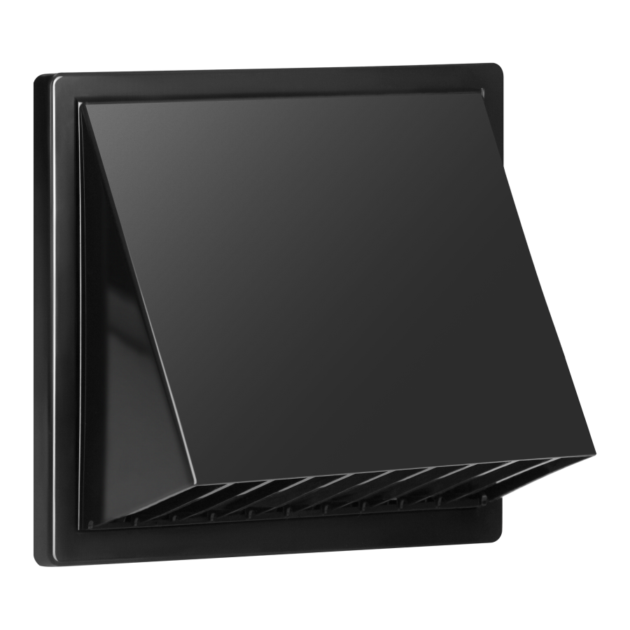 Ventilation grille with hood Ø150, graphite