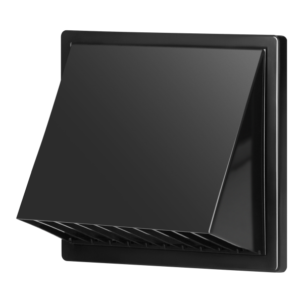 Ventilation grille with hood Ø80-150, graphite