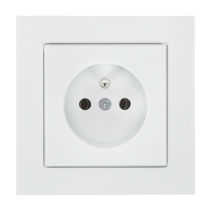 Gniazdo pojedyncze p/t 2P+Z Malta, 16A, 250V, PT-16M, biały