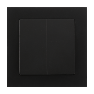 Łącznik p/t świecznikowy Malta, 10A, 250V, WP-2M, czarny mat