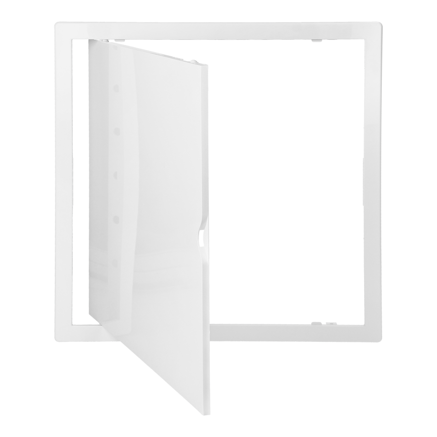 Inspection door 35/35, ABS, white