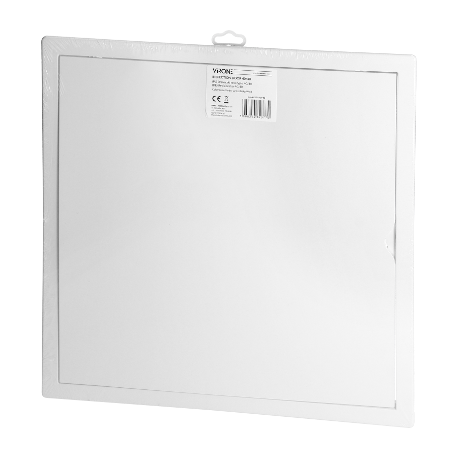 Inspection door 40/40, ABS, white