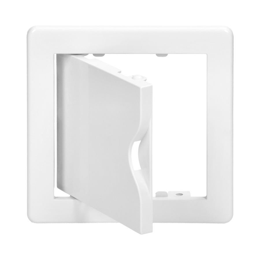 Inspection door 10/10, ABS, white