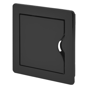 Inspection door 10/10, ABS, black
