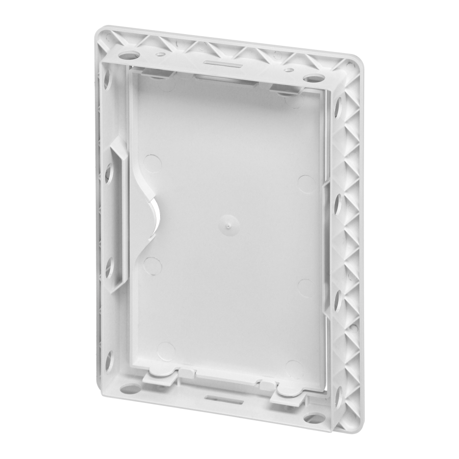 Inspection door 10/15, ABS, white