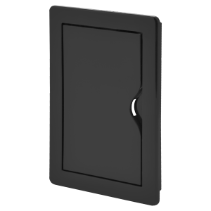Inspection door 10/15, ABS, black