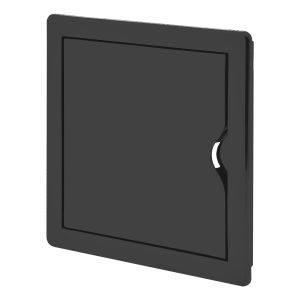 Inspection door 15/15, ABS, black