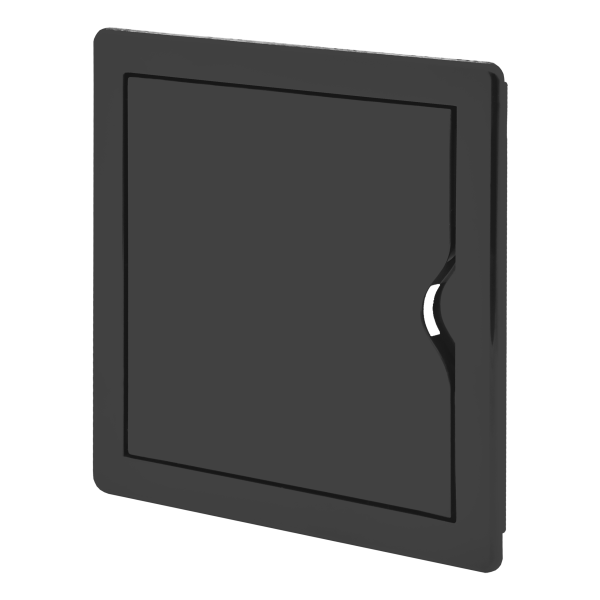 Inspection door 15/15, ABS, black Inspection door 15/15, ABS, black