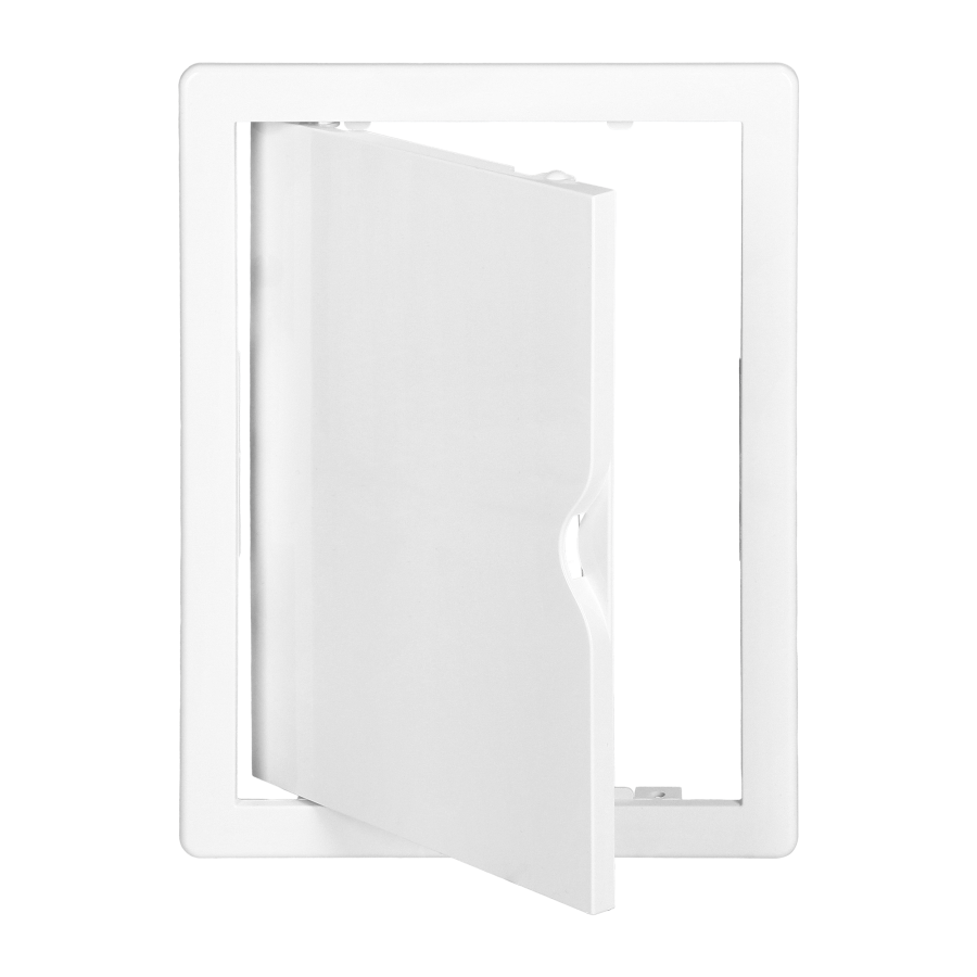 Inspection door 15/20, ABS, white